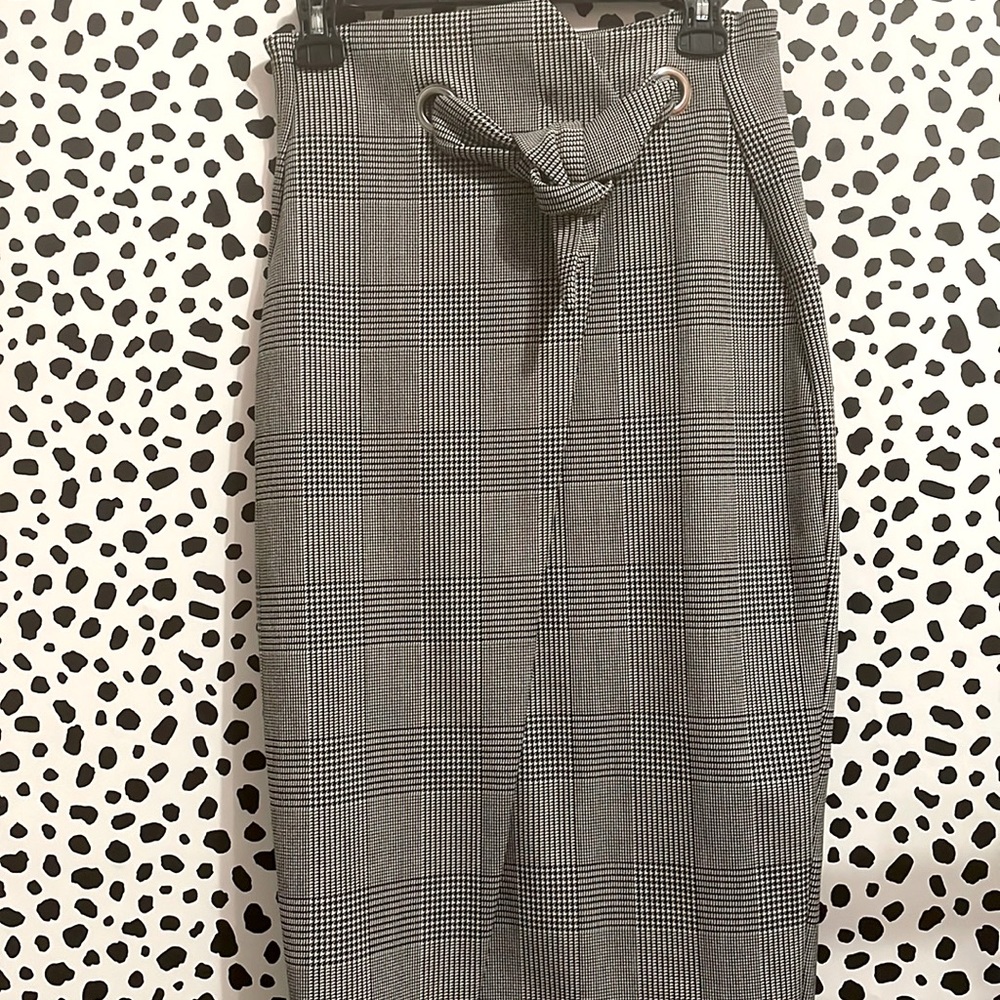 H&M Size 8 Plaid Wrap Skirt